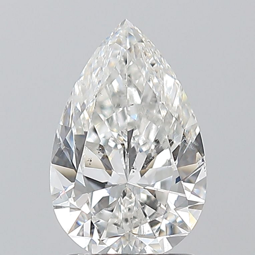 1.5 carat F-SI2 Natūralus Pear Deimantas (1)
