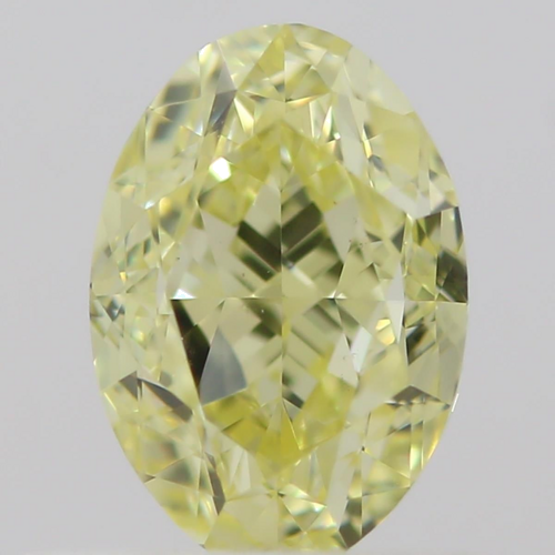 0.5 carat Fancy  Yellow-VS2 Natūralus Oval Deimantas (1)