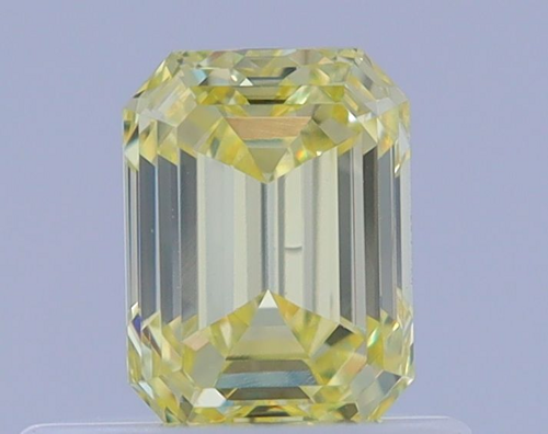 0.5 carat Fancy Yellow-VS1 Natūralus Emerald Deimantas (1)