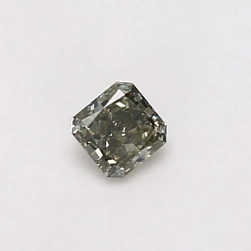 0.24 carat Fancy Dark Gray Greenish Yellow-SI2 Natūralus Radiant Deimantas (1)