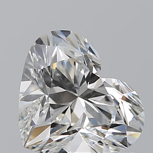 0.9 carat I-VVS1 Natūralus Heart Deimantas (1)