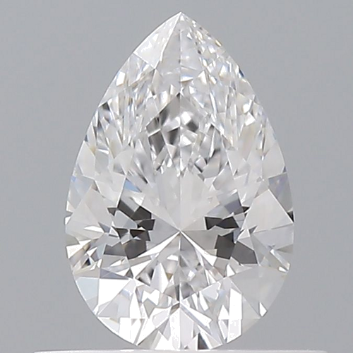 0.5 carat D-VVS1 Natūralus Pear Deimantas (1)
