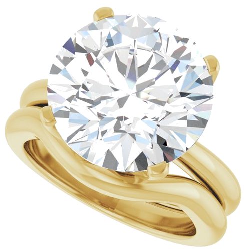 Sužadėtuvių Žiedas „Solstice Solitaire®“ 14k yellow gold Round 13mm (10)