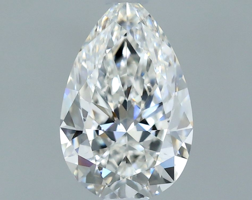 0.5 carat F-VVS2 Natūralus Pear Deimantas (1)