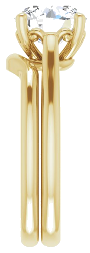 Sužadėtuvių Žiedas „Solitaire“ 14k yellow gold Round 8.2mm (9)