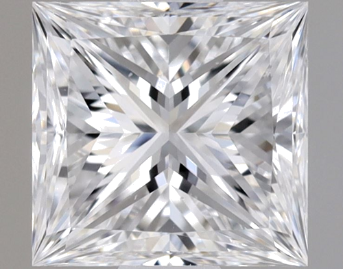 0.69 carat D-VS2 Natūralus Princess Deimantas (1)