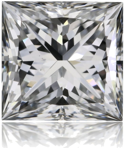 0.6 carat E-VS2 Natūralus Princess Deimantas (1)