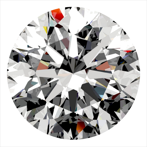 0.44 carat E-VS1 Excellent cut Natūralus Round Deimantas (1)