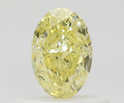 0.5 carat Fancy Intense Yellow-VS2 Natūralus Oval Deimantas (1)