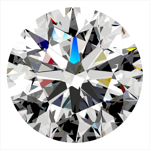 0.51 carat E-VVS1 Excellent cut Natūralus Round Deimantas (1)