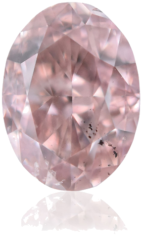 0.32 carat Fancy Orangey Pink-SI2 Natūralus Oval Deimantas (1)