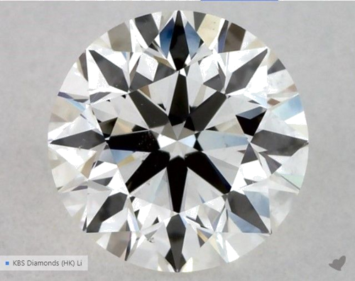 0.5 carat H-VS2 Excellent cut Natūralus Round Deimantas (1)