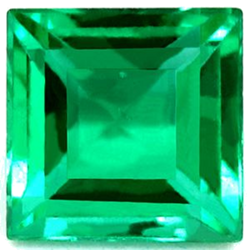 0.67 carat GREEN Square Smaragdas (1)