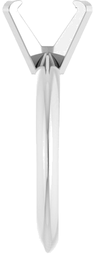 Sužadėtuvių Žiedas „Solitaire“ 585 Baltojo Aukso Emerald 7mm x 5mm (4)