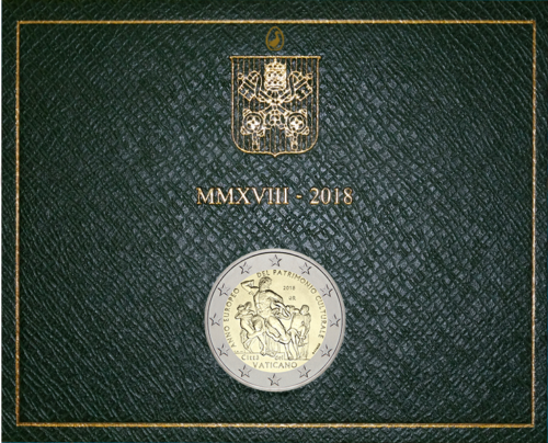 2018 Vatikanas Laokoonas ir sūnūs 2 eurų moneta (2)