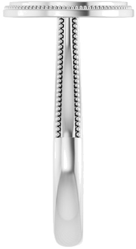 Sužadėtuvių Žiedas „Solitaire“ 585 Baltojo Aukso Oval 11mm x 9mm (3)