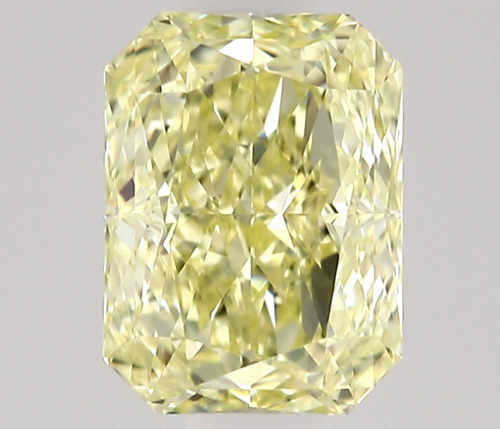 0.53 carat Fancy Light Yellow-VVS1 Natūralus Radiant Deimantas (1)