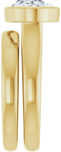 Sužadėtuvių Žiedas „Bezel-Set Solitaire“ 14k yellow gold Oval 11.5mm x 8mm (9)