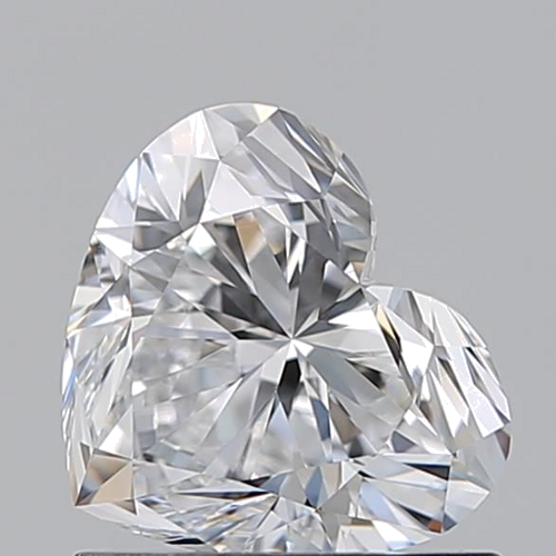 1.01 carat D-VVS2 Natūralus Heart Deimantas (1)