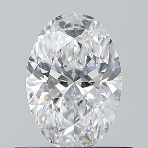 0.6 carat D-SI2 Natūralus Oval Deimantas (1)
