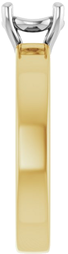 Sužadėtuvių Žiedas „Solitaire“ 14k yellow/white gold Round 6.5mm (4)
