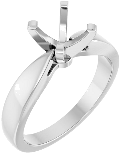 Sužadėtuvių Žiedas „Solitaire“ 950 Platinos Round 7.4mm (1)