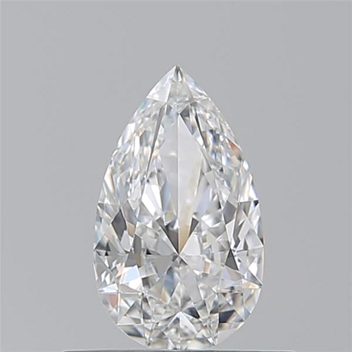 0.5 carat F-VVS2 Natūralus Pear Deimantas (1)