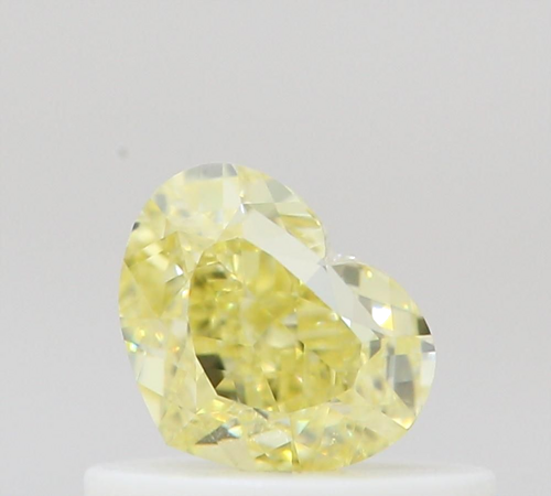 0.5 carat Fancy Intense Yellow-VS2 Natūralus Heart Deimantas (1)