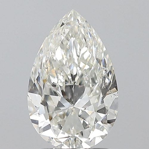 1.7 carat I-SI2 Natūralus Pear Deimantas (1)