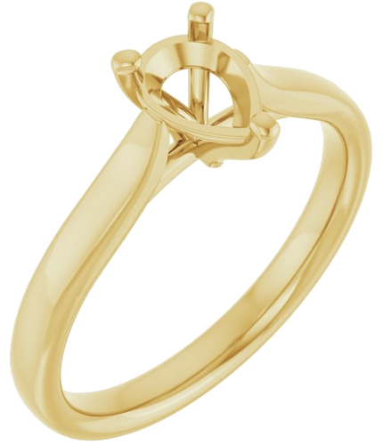 Sužadėtuvių Žiedas 14k yellow gold Pear 7mm x 5mm (1)