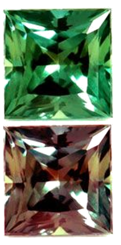 0.12 carat GREEN Square Alexandrite (1)