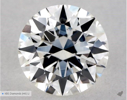 0.55 carat G-VVS2 Excellent cut Natūralus Round Deimantas (1)