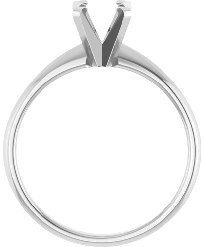 Sužadėtuvių Žiedas „Solitaire“ 14k white gold Emerald 6.5mm x 4.5mm (2)