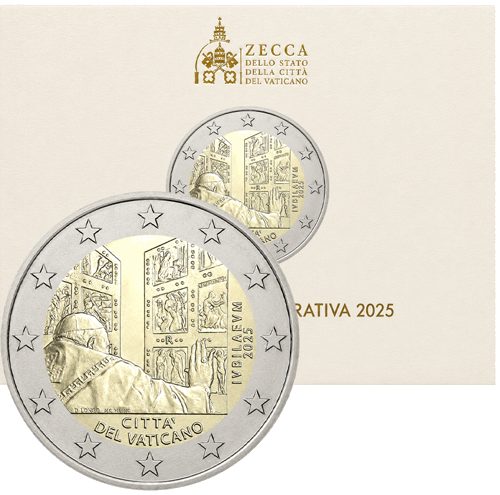 2025 Vatikāns Jubileja 2 eiro monēta (1)
