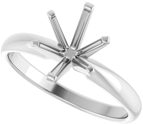 Sužadėtuvių Žiedas „Solitaire“ 585 Baltojo Aukso Oval 9mm x 7mm (5)