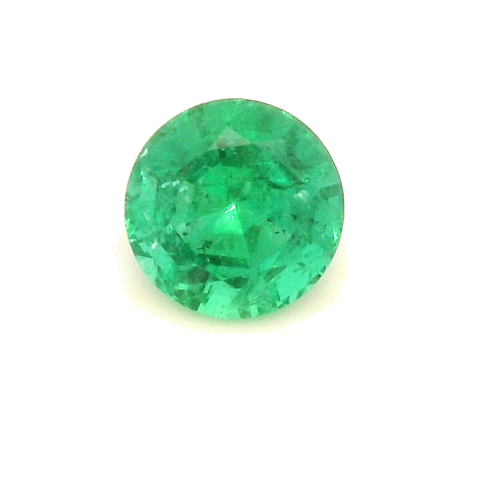 0.43 carat GREEN Round Smaragdas (1)