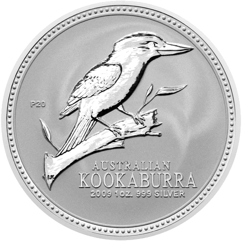 2009 Kookaburra Austrālija 1 oz sudraba monēta (1)