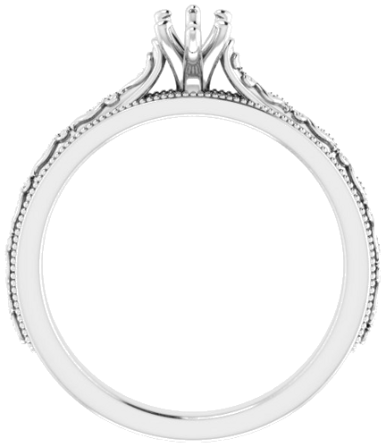 Sužadėtuvių Žiedas „Solitaire“ 585 Baltojo Aukso Marquise 8mm x 4mm (2)