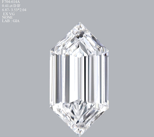 0.41 carat D-IF Natūralus Hexagonal Deimantas (1)