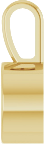 Pakabukas „Bezel-Set Solitaire“ 585 Geltonojo Aukso Round 6.5mm (3)