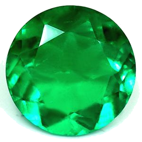 0.94 carat GREEN Round Smaragdas (1)