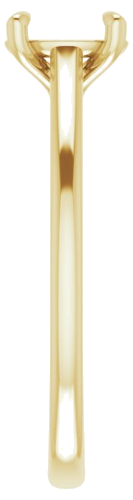 14K Yellow  7x5 mm Oval Solitaire Engagement Ring Mounting (4)