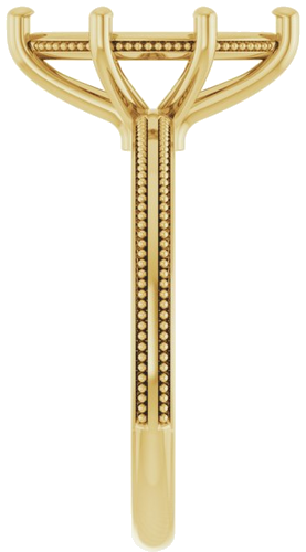 Sužadėtuvių Žiedas „Solitaire Milgrain“ 14k yellow gold Marquise 12mm x 6mm (4)
