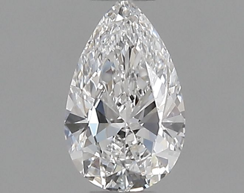0.3 carat D-VVS2 Natūralus Pear Deimantas (1)