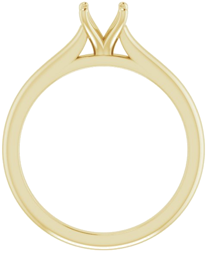 Sužadėtuvių Žiedas „Solitaire“ 585 Geltonojo Aukso Round 5.2mm (2)