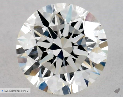 0.51 carat H-VVS2 Excellent cut Natūralus Round Deimantas (1)