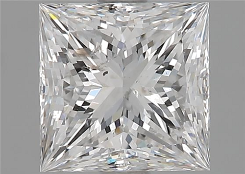 1.71 carat E-SI2 Natūralus Princess Deimantas (1)