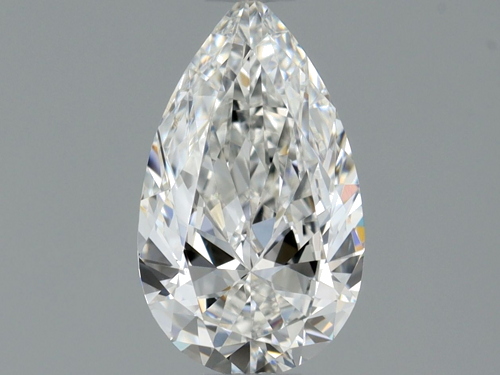 0.54 carat F-VVS2 Natūralus Pear Deimantas (1)
