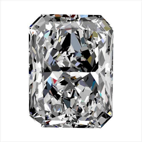 0.31 carat D-VVS1 Natūralus Radiant Deimantas (1)