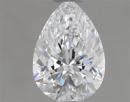 0.53 carat D-VS2 Natūralus Pear Deimantas (1)